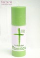 Konfirmationskerze Grün Kreuz
