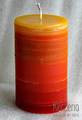 Sonnenkerze Stumpen orangerot
