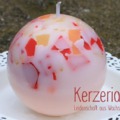 Kugelkerze rot