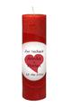 Hochzeitskerze rot